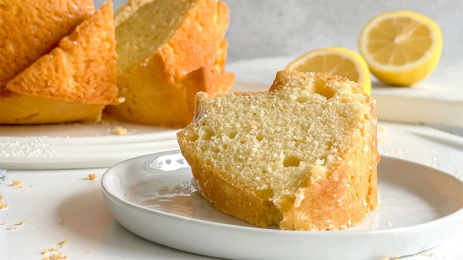Zesty Lemon Herb Olive Oil Cake